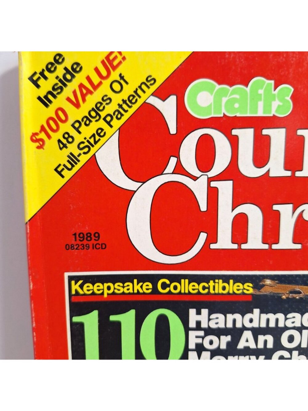Crafts Country Christmas 1989 Magazine Handmade Holiday Projects - Picture 13 of 14